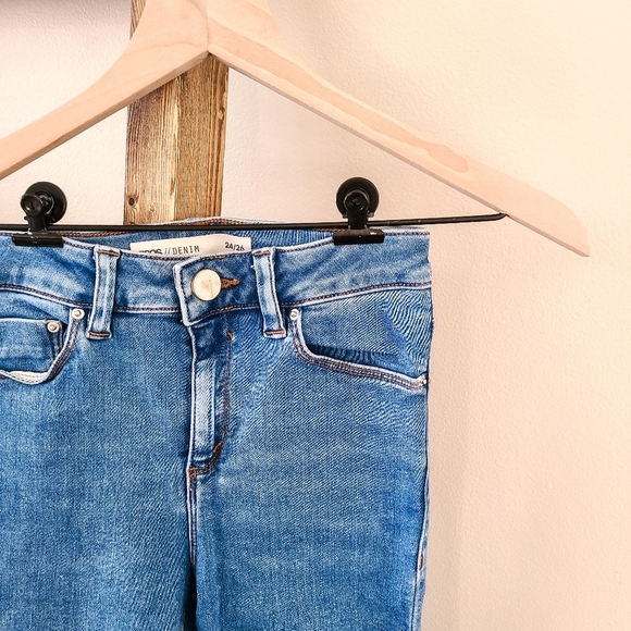 ASOS Blue High Rise Skinny Jeans (Size 24/26) - Picture 2 of 7